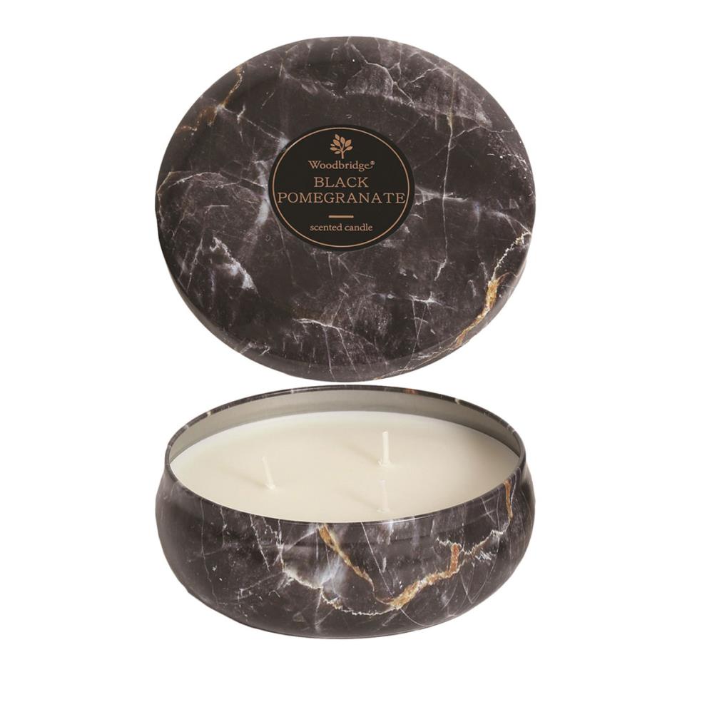 Woodbridge Black Pomegranate Marble Effect Candle £13.49